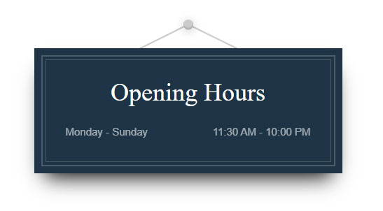 Levantine-Opening-Hours